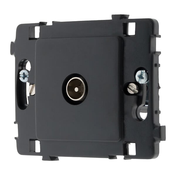 CLARYS - Prise TV Ø9,52 nue - noir - Zenitech - large