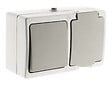 AKYA - Appareillage mixte horizontal va-et-vient et prise 2P+T - Zenitech - vignette