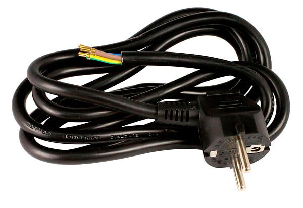 ZENITECH - Cordon d'alimentation avec prise 16A 3G1,5mm² 2m - Noir - Zenitech - large