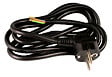 ZENITECH - Cordon d'alimentation avec prise 16A 3G1,5mm² 2m - Noir - Zenitech - vignette