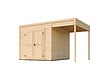 LASITAMAJA - Abri de jardin bois Fynn 1.5 avec extension - L.400xP.207.4cm - vignette