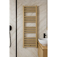 STANO - Radiateur sèche-serviettes eau chaude CODA 160 x 50 cm beige mat - vignette