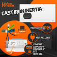 WARM TECH - Radiateur inertie fonte 2000 W - IP24 - NF - Fil pilote 6 ordres. - vignette
