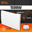 WARM TECH - Radiateur inertie fonte 1500 W - IP24 - NF - Fil pilote 6 ordres. - vignette