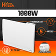 WARM TECH - Radiateur inertie fonte 1000 W - IP24 - NF - Fil pilote 6 ordres. - vignette