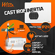 WARM TECH - Radiateur inertie fonte 1000 W - IP24 - NF - Fil pilote 6 ordres. - vignette