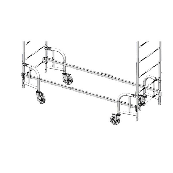 TUBESCA COMABI - Echafaudage Roulant Junior 200  2m80 Plancher (4m80 Travail) - large