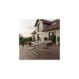 O'CAMP - Lot de 2 tables de camping pliables 4 places - Forme valise - 80 x 60 x 70 cm - vignette