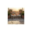 O'CAMP - Lot de 2 tables de camping pliables 4 places - Forme valise - 80 x 60 x 70 cm - vignette