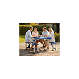 KINGCAMP - Table de camping - 4 personnes - Avec banc inclus - vignette