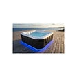 SUN SPA - Spa gonflable 6 places carré - Sunspa - Bandeau LED inclus - Dimensions : 185 x 185 cm - vignette