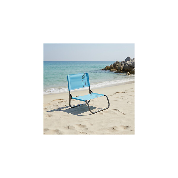 O'BEACH - Lot de 2 chaises cale-dos de plage 1 pliure - Dimensions : 40 x 45 x 50 cm - large
