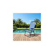 O'CAMP - Fauteuil de camping 5 positions pliable - Bleu - Dimensions : 70 x 62 x 105 cm - vignette