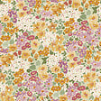 GRANDECO - P.vin/int ditsy flowers orange vert - vignette