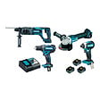 MAKITA - Ensemble de 4 machines MAKITA 18 V Li-Ion DLX4080TX1 - vignette