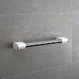 AKW - Barre d'appui ONYX 2 en aluminium - Longueur : 450 mm - chromé brillant et blanc mat- réf : 12802-LS - AKW - vignette