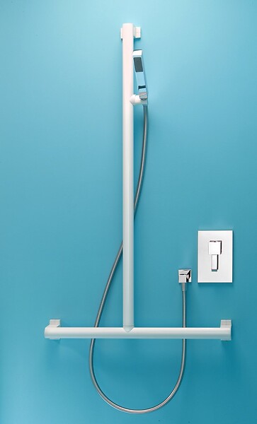PELLET - Barre de douche modulable en T ou en L modèle ARSIS - Blanc- réf : 049820 - PELLET - large