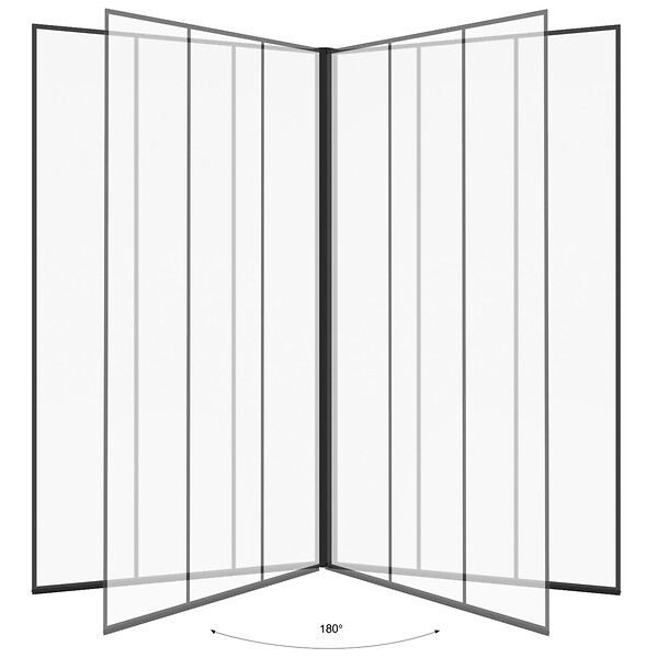 ID MARKET - Pare baignoire 1 volet 80x140 cm sérigraphié effet verrière avec profilé en aluminium noir - large