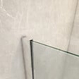 PLANETE BAIN - Pare-baignoire fixe 70 x 140 cm aluminium poli verre trempé 6 mm anti-calcaire - vignette