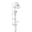 PLANETE BAIN - Colonne de douche thermostatique chromée Atria - vignette
