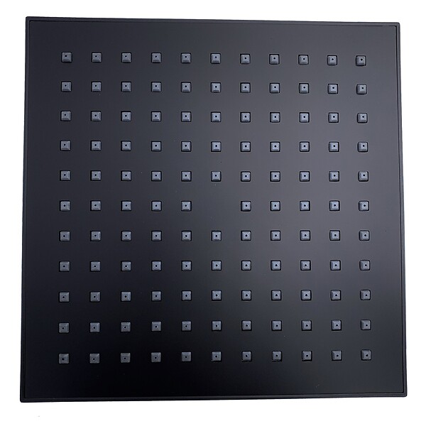 HYDROLAND - BLACKROMA Colonne de douche sans mitigeur hauteur réglable 80 à 115 cm, Noir mat - large