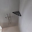 U-TILE - Etagère de douche en acier inox noir 20,4 x 20,4 cm x 2 mm - Pentagone design Hexagone - fixation sans perçage - vignette