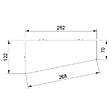 U-TILE - Etagère de douche en acier inox 26,2 x 12/7 cm x 2 mm  - Rectangulaire design Hexagone - fixation sans perçage - vignette