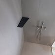 U-TILE - Etagère de douche en acier inox noir 26,2 x 12/7 cm x 2 mm - Rectangulaire design Tiger - fixation sans perçage - vignette
