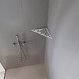 U-TILE - Etagère de douche en acier inox 20,4 x 20,4 cm x 2 mm - Triangulaire design Hexagone - fixation sans perçage - vignette