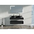 DISTRIBAIN - Meuble de salle de bain FABRIANO 1200 Noir mat - vignette
