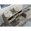 DISTRIBAIN - Meuble double vasque VENEZIA Scandinave (sans miroir) - vignette