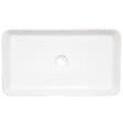 KERRA - Vasque à poser rectangulaire en céramique LISA extérieur rainuré 67.5 x 37.5 x 12 cm - vignette