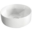 KERRA - Vasque à poser ronde en céramique ELYNA design intérieur en forme de diamant Ø40 cm - vignette
