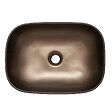 KERRA - Vasque à poser rectangulaire en céramique ORIANA marron et noir 46 x 33 x 13.5 cm - vignette