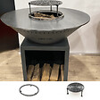 GRILL'CHIC - Pack Decouverte Brasero Classique Acier 103 Gris Anthracite Double Cuve - vignette
