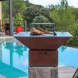 GRILL'CHIC - Brasero Mini Cevenol Corten Rond 62 Simple Cuve - vignette