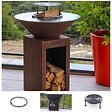 GRILL'CHIC - Pack Printemps Brasero Cevenol Corten Bois Rond 74 Simple Cuve - vignette