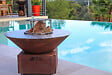 GRILL'CHIC - Brasero Mini Cevenol De Table Corten Carre 42 Simple Cuve - vignette