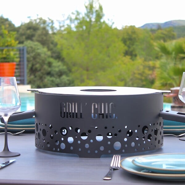 GRILL'CHIC - Brasero Ptit Grill Acier Gris Anthracite - large