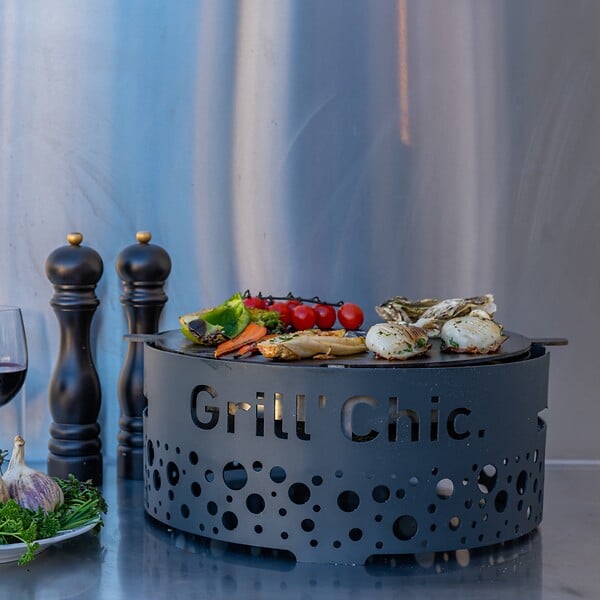 GRILL'CHIC - Brasero Ptit Grill Acier Gris Anthracite - large