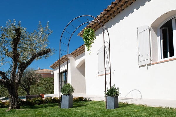 CENTRALE BRICO - Arche tube ROND20 losange fer vieilli - 130x40x250 cm - Acier époxy - large