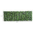 OUTSUNNY - Haie artificielle feuilles de laurier - treillis extensible - brise-vue canisse végétale feuillage réaliste dim. 3L x 1H m PE anti-UV vert - vignette