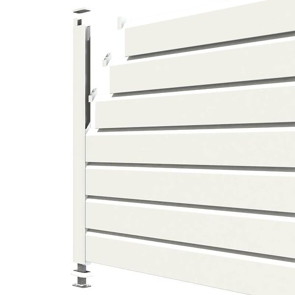 CLOSEA - Kit cloture - Lame 16cm   - PVC Blanc - LG: 9m x H: 1m13 - large