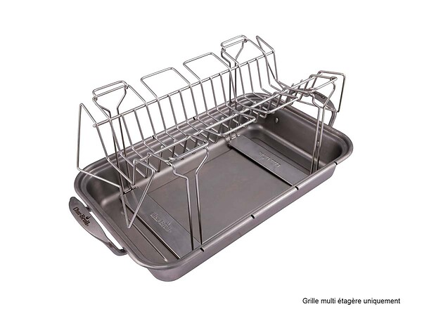 JARDIDECO - Grille multi-étagère en inox Grill+® - Char-Broil - large