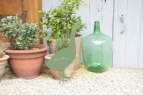 CENTRALE BRICO - Figurine à piquer Oie - 50x34 cm - vert clair - large