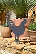 CENTRALE BRICO - Figurine à piquer Coq - 42,5x42 cm - anthracite - vignette