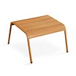 OVIALA - Lot de 2 fauteuils relax avec repose-pieds en métal Caramel - Palavas - vignette