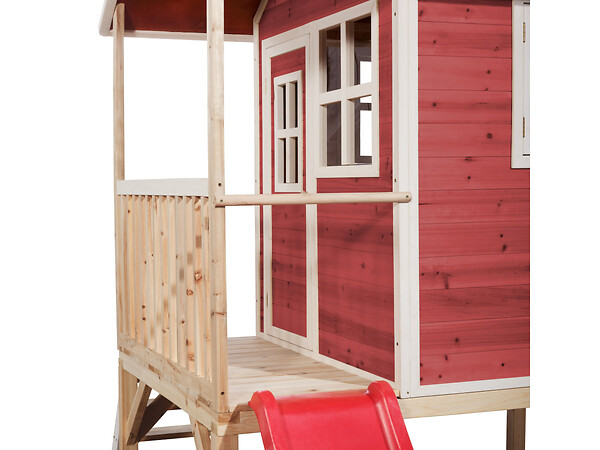 EXIT TOYS - Maisonnette en bois pour enfants Loft 300 Rouge - Exit Toys - large