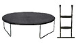 KANGUI - Trampoline Ø 360cm + filet de sécurité + échelle + bâche - PUNCHI 360 Vert - vignette