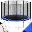 TECTAKE - Trampoline modèle B noir/bleu - vignette